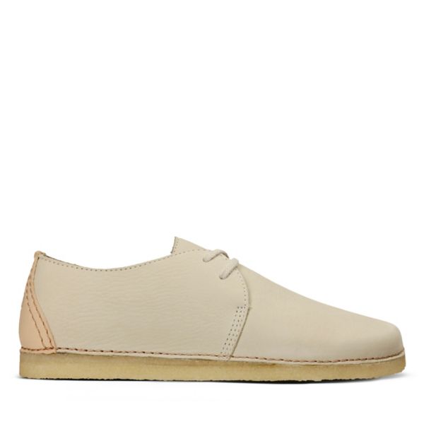 Clarks Womens Ashton Flat Shoes White | CA-9358124